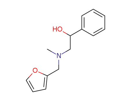 Molecular Structure of 107428-53-5 (1-phenyl-2-(furfurylmethylamino)ethanol)