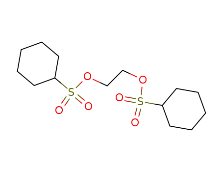 Molecular Structure of 59427-27-9 (Cyclohexanesulfonic acid, 1,2-ethanediyl ester)