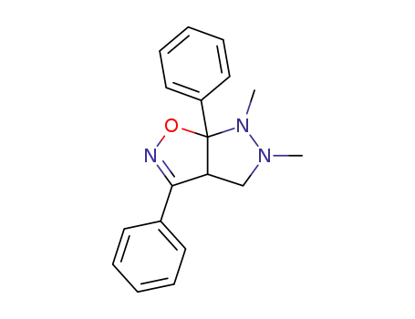 Molecular Structure of 54070-25-6 (4H-Pyrazolo[4,3-d]isoxazole,
3a,5,6,6a-tetrahydro-5,6-dimethyl-3,6a-diphenyl-)