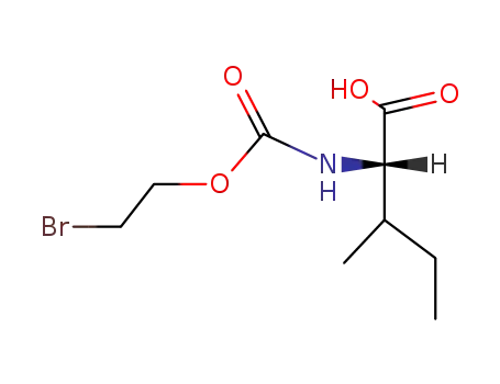 Molecular Structure of 61445-17-8 (L-Isoleucine, N-[(2-bromoethoxy)carbonyl]-)