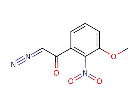 Molecular Structure of 24115-83-1 (2-diazo-1-(3-methoxy-2-nitro-phenyl)-ethanone)