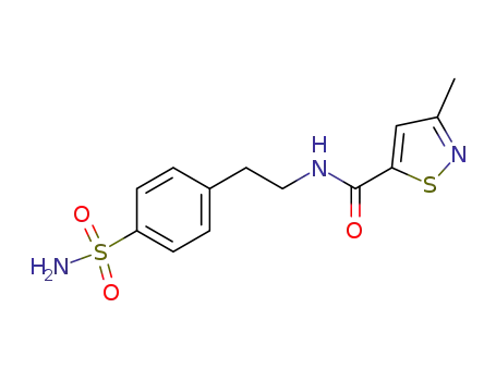 3-methyl-isothiazole-5-carboxylic acid 4-sulfamoyl-phenethylamide