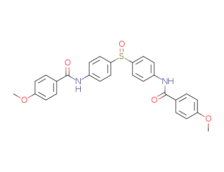 Molecular Structure of 117898-25-6 (bis-[4-(4-methoxy-benzoylamino)-phenyl]-sulfoxide)