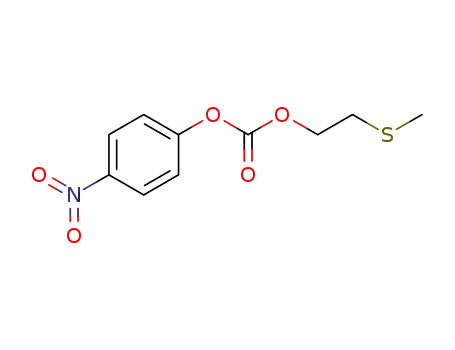 Molecular Structure of 61877-95-0 (Carbonic acid, 2-(methylthio)ethyl 4-nitrophenyl ester)
