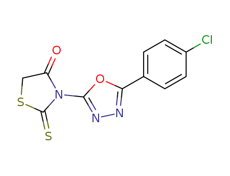 3-[5-(4-Chlorophenyl)-1,3,4-oxadiazol-2-yl]-2-sulfanylidene-1,3-thiazolidin-4-one