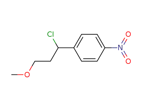 Molecular Structure of 63505-26-0 (Benzene, 1-(1-chloro-3-methoxypropyl)-4-nitro-)