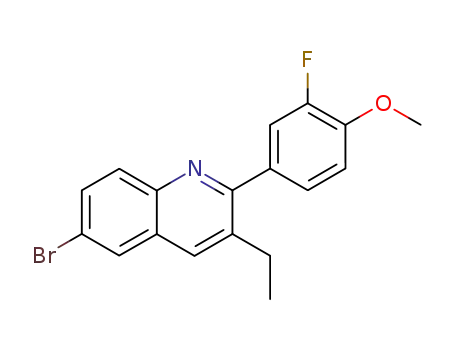 3-ethyl-6-bromo-2-(3-fluoro-4-methoxy-phenyl)-quinoline