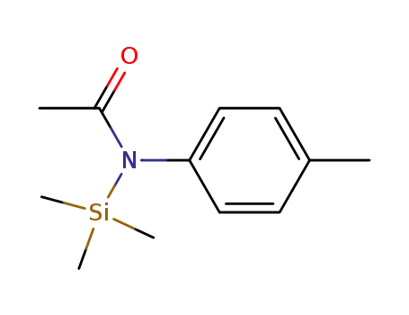 Molecular Structure of 10416-79-2 (Acetamide, N-(4-methylphenyl)-N-(trimethylsilyl)-)