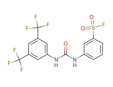 Molecular Structure of 55225-72-4 (Benzenesulfonyl fluoride,
3-[[[[3,5-bis(trifluoromethyl)phenyl]amino]carbonyl]amino]-)