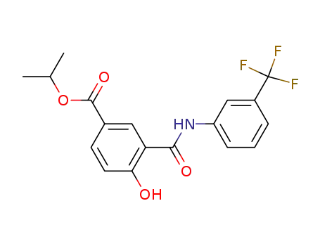 4-hydroxy-<i>N</i>-(3-trifluoromethyl-phenyl)-isophthalamic acid isopropyl ester
