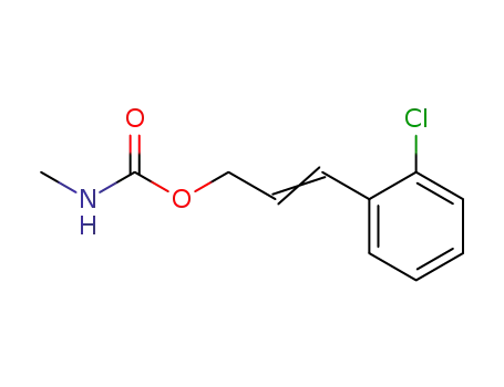 Molecular Structure of 25084-59-7 (Methyl-carbamic acid (E)-3-(2-chloro-phenyl)-allyl ester)