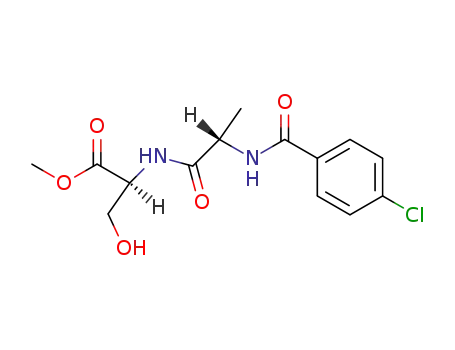 Bz(Cl)-Ala-Ser-OCH<sub>3</sub>