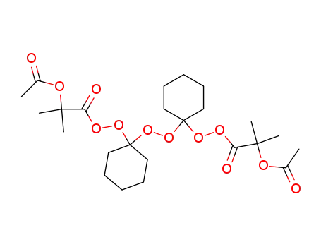 Acetic acid 1-{1-[1-(2-acetoxy-2-methyl-propionylperoxy)-cyclohexylperoxy]-cyclohexylperoxycarbonyl}-1-methyl-ethyl ester