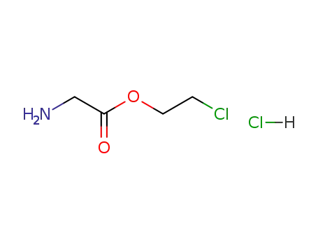 Molecular Structure of 4120-37-0 (Glycine, 2-chloroethyl ester, hydrochloride)