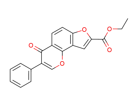 4-oxo-3-phenyl-4<i>H</i>-furo[2,3-<i>h</i>]chromene-8-carboxylic acid ethyl ester