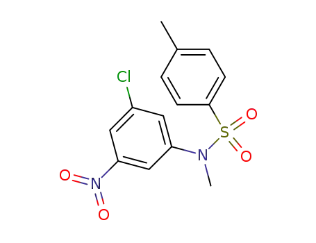 Molecular Structure of 60498-65-9 (Benzenesulfonamide, N-(3-chloro-5-nitrophenyl)-N,4-dimethyl-)