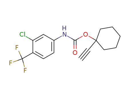 (3-Chloro-4-trifluoromethyl-phenyl)-carbamic acid 1-ethynyl-cyclohexyl ester