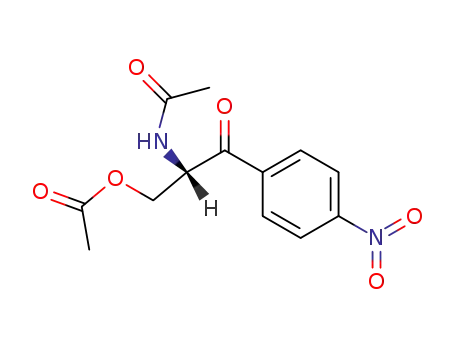 (<i>S</i>)-3-acetoxy-2-acetylamino-1-(4-nitro-phenyl)-propan-1-one