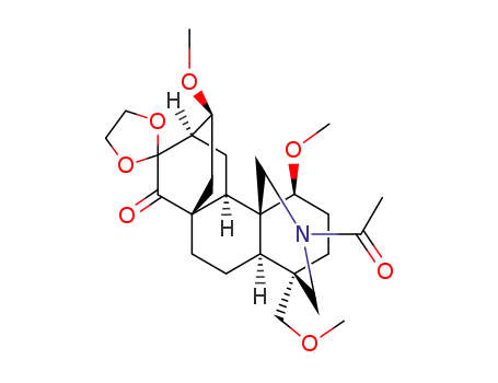 21-acetyl-16,16-ethane-1,2-diyldioxy-1α,13β-dimethoxy-4-methoxymethyl-17-nor-atidan-15-one