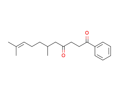Molecular Structure of 69608-82-8 (6,10-Dimethyl-1-phenyl-9-undecen-1,4-dion)
