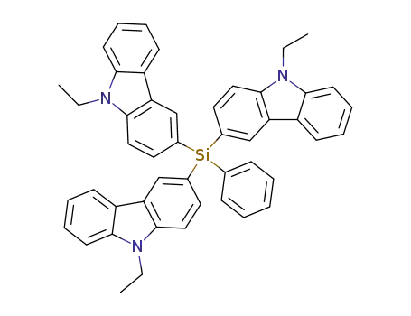 Molecular Structure of 18826-06-7 (tris-(9-ethyl-carbazol-3-yl)-phenyl-silane)