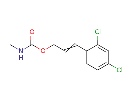 Molecular Structure of 25084-62-2 (Methyl-carbamic acid (E)-3-(2,4-dichloro-phenyl)-allyl ester)