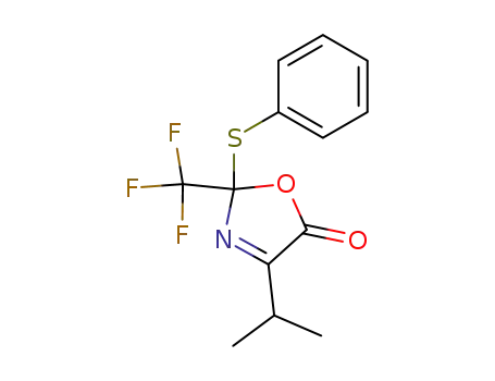 4-isopropyl-2-phenylsulfanyl-2-trifluoromethyl-2<i>H</i>-oxazol-5-one