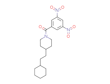 Molecular Structure of 110375-84-3 (4-(2-cyclohexyl-ethyl)-1-(3,5-dinitro-benzoyl)-piperidine)