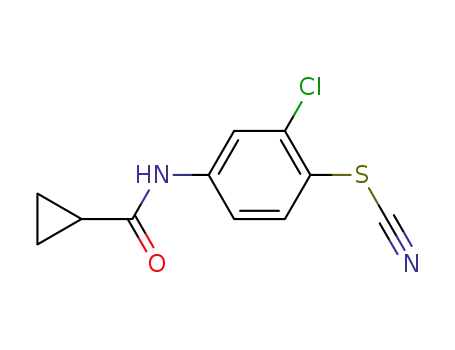 Cyclopropanecarboxylic acid (3-chloro-4-thiocyanato-phenyl)-amide
