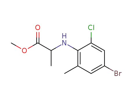 2-(4-Bromo-2-chloro-6-methyl-phenylamino)-propionic acid methyl ester
