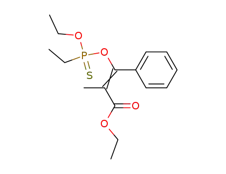2-Propenoic acid,
3-[(ethoxyethylphosphinothioyl)oxy]-2-methyl-3-phenyl-, ethyl ester