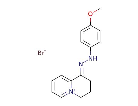 1-(4-methoxy-phenylhydrazono)-1,2,3,4-tetrahydro-quinolizinylium; bromide