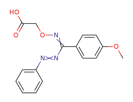 p-Methoxy-α-phenylazobenzylidenamino-oxyessigsaeure