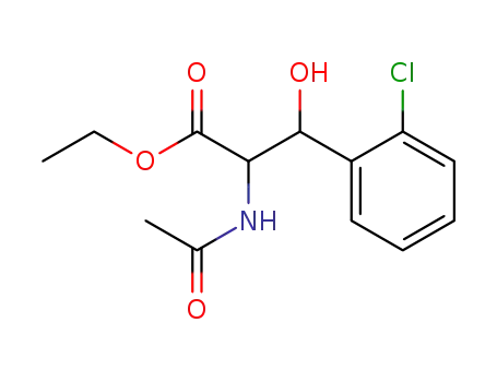 N-Acetyl-3-(2-chlor-phenyl)-serin-ethylester