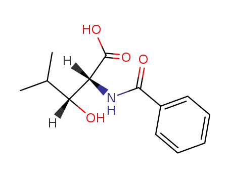 Molecular Structure of 35016-55-8 ((+/-)-<i>erythro</i>-2-benzamino-3-hydroxy-4-methyl-valeric acid)