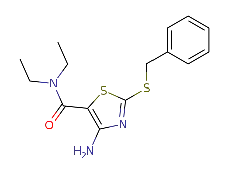 5-Thiazolecarboxamide, 4-amino-N,N-diethyl-2-[(phenylmethyl)thio]-