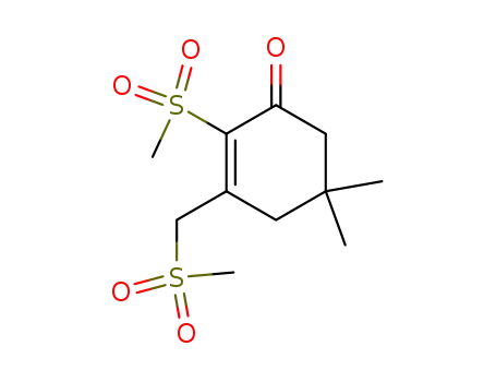 5,5-Dimethyl-2-methylsulfonyl-3-methylsulfonylmethyl-Δ<sup>2</sup>-cyclohexenon-(1)
