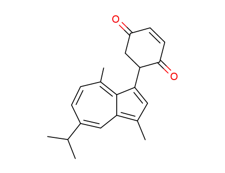 Molecular Structure of 30014-05-2 (2-(Guajazulen-3-yl)-2,3-dihydrobenzochinon)