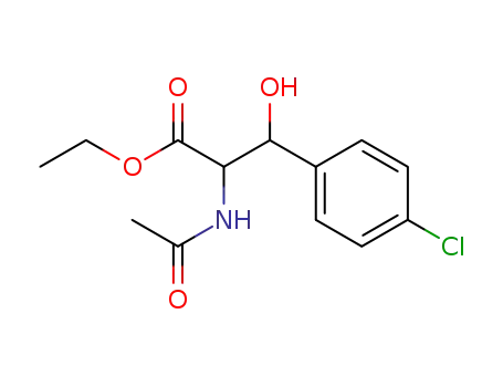 N-Acetyl-3-(4-chlor-phenyl)-serin-ethylester