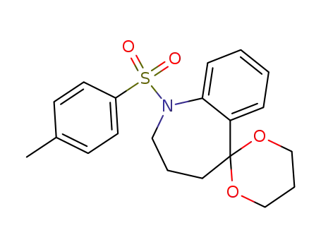 1-(toluene-4-sulfonyl)-1,2,3,4-tetrahydro-spiro[benzo[<i>b</i>]azepine-5,2'-[1,3]dioxane]