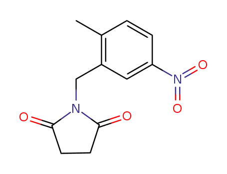 Molecular Structure of 104509-65-1 (<i>N</i>-(2-methyl-5-nitro-benzyl)-succinimide)