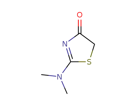 Molecular Structure of 39131-05-0 (4(5H)-Thiazolone, 2-(dimethylamino)-)
