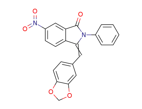 3-benzo[1,3]dioxol-5-ylmethylene-6-nitro-2-phenyl-2,3-dihydro-isoindol-1-one