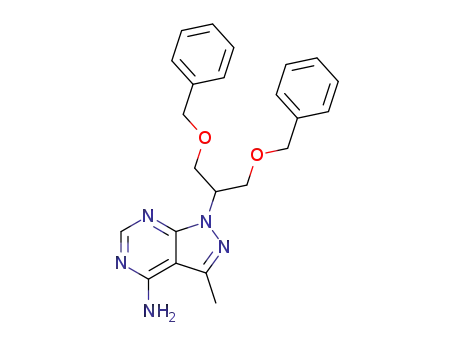 1-(2-Benzyloxy-1-benzyloxymethyl-ethyl)-3-methyl-1H-pyrazolo[3,4-d]pyrimidin-4-ylamine