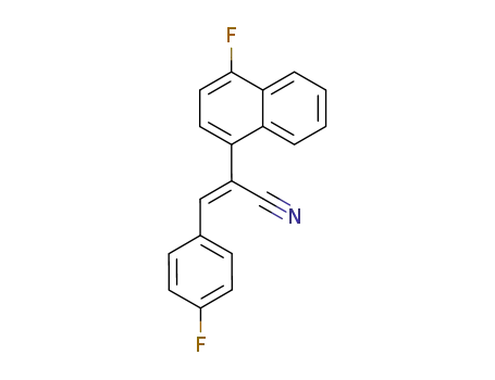 Molecular Structure of 1649-90-7 (2-(4-fluoro-[1]naphthyl)-3<i>c</i>-(4-fluoro-phenyl)-acrylonitrile)