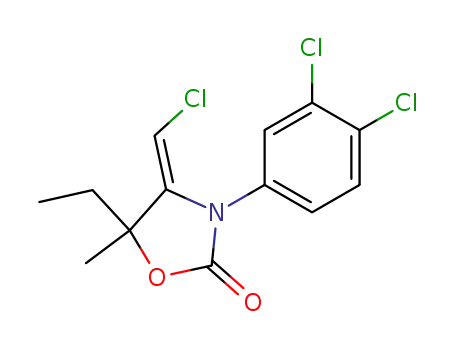 4-(<i>Z</i>)-chloromethylene-3-(3,4-dichloro-phenyl)-5-ethyl-5-methyl-oxazolidin-2-one