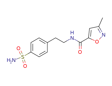 3-methyl-isoxazole-5-carboxylic acid 4-sulfamoyl-phenethylamide