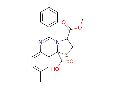 9-methyl-5-phenyl-2,3-dihydro-thiazolo[3,2-<i>c</i>]quinazoline-3,10b-dicarboxylic acid 3-methyl ester