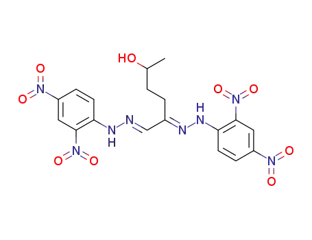 2-(2,4-dinitro-phenylhydrazono)-5-hydroxy-hexanal-(2,4-dinitro-phenylhydrazone)