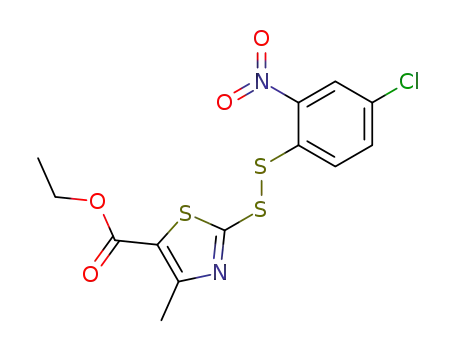 2-(4-chloro-2-nitro-phenyldisulfanyl)-4-methyl-thiazole-5-carboxylic acid ethyl ester